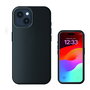 4smarts Funda de Silicona Transparente Compatible con MagSafe para Apple iPhone 15 (6.1") - Negro - 540579
