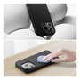 4smarts Funda de Silicona Transparente Compatible con MagSafe para Apple iPhone 15 (6.1") - Negro - 540579