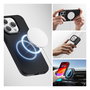 4smarts Funda de Silicona Transparente Compatible con MagSafe para Apple iPhone 15 (6.1") - Negro - 540579