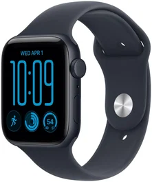 Apple Watch SE 3 GPS + Cellular 44mm Midnight Aluminium Case | Navy Blue Sport Band - M/L
