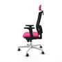 PIQUERAS Y CRESPO Silla de oficina Horna Rosa y Negro