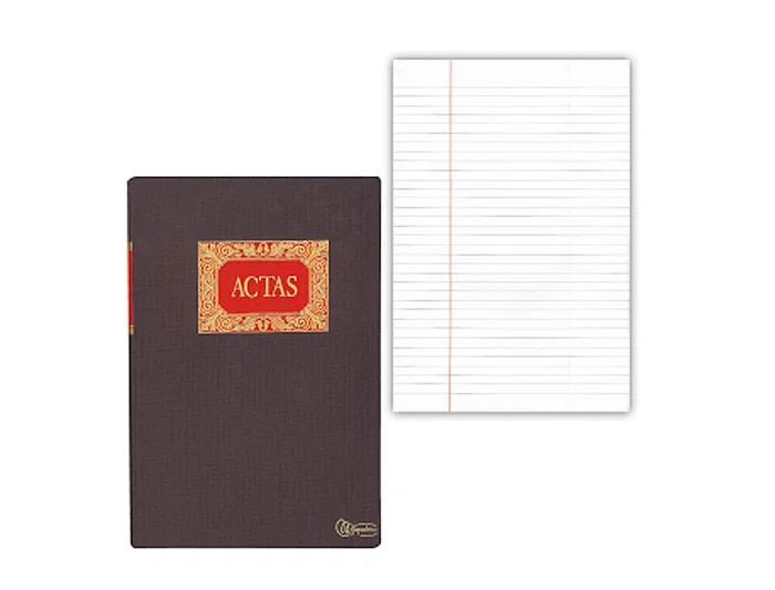 Miquelrius Libro Folio Actas 50 Hojas Papel 102 g/m² 220 x 315 mm