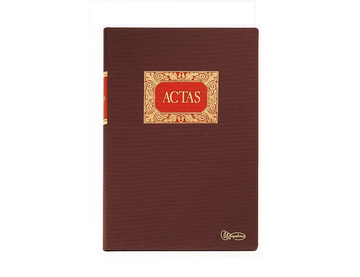 Miquelrius Libro Folio Actas 50 Hojas Papel 102 g/m² 220 x 315 mm