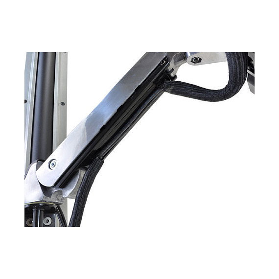 Ergotron StyleView Sit-Stand Combo System con superficie de trabajo y soporte CPU pequeño, Aluminio