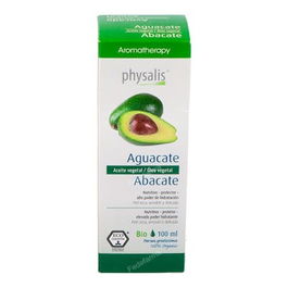 Physalis Aceite De Aguacate 100Ml. Bio Para Piel Seca, Sensible Y Madura, Cabello Quebradizo