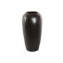 DKD Home Decor Jarrón de Cerámica Vidriada Marrón Oscuro