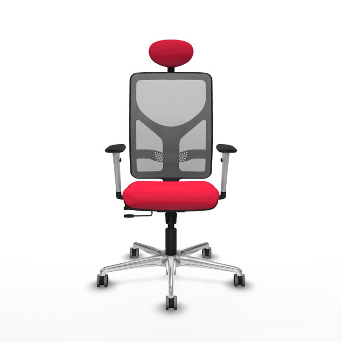 PIQUERAS Y CRESPO Silla de oficina Motilla con mecanismo Sincro/Traslack, Rojo y Gris PIQUERAS Y CRESPO Silla de oficina Motilla con mecanismo Sincro/Traslack, Rojo y Gris