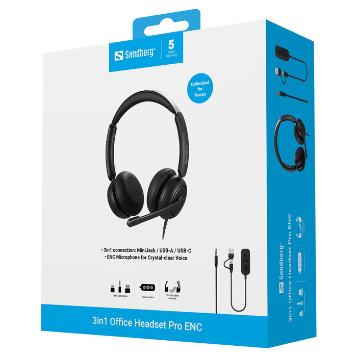 SANDBERG Office Pro 3in1 Headset 126-54