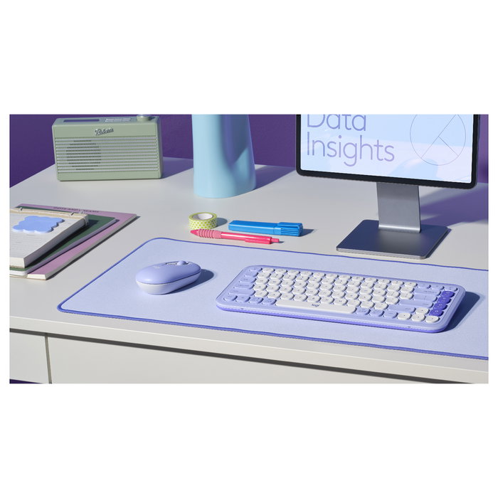 Logitech Pop Mouse Inalámbrico Lila Logitech Pop Mouse Inalámbrico Lila