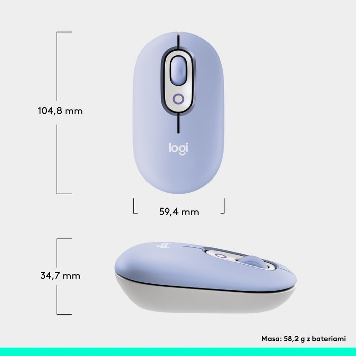 Logitech POP Mouse Lila