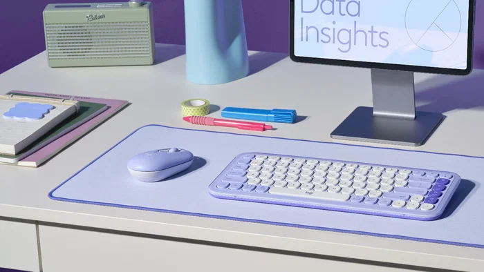 Logitech POP Mouse Ratón Inalámbrico Bluetooth Lila