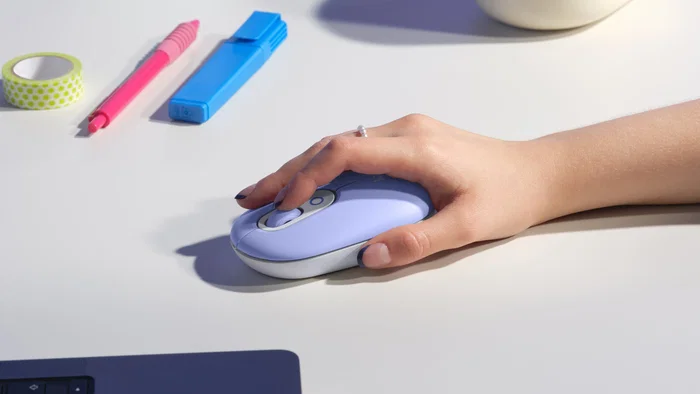 Logitech POP Mouse Ratón Inalámbrico Bluetooth Lila