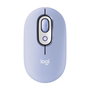 Logitech Pop Mouse - Ratón Inalámbrico Bluetooth con Botón Emoji, Multidispositivo (3 canales), Seguimiento Óptico 4000 DPI, Color Lila
