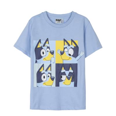 Camiseta de Manga Corta Infantil Bluey Azul claro 5 Años Camiseta de Manga Corta Infantil Bluey Azul claro 5 Años