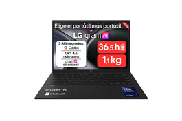 LG gram 14Z90U-G.AU85BN 14" Intel Core Ultra 7 32 GB RAM 512 GB SSD Negro