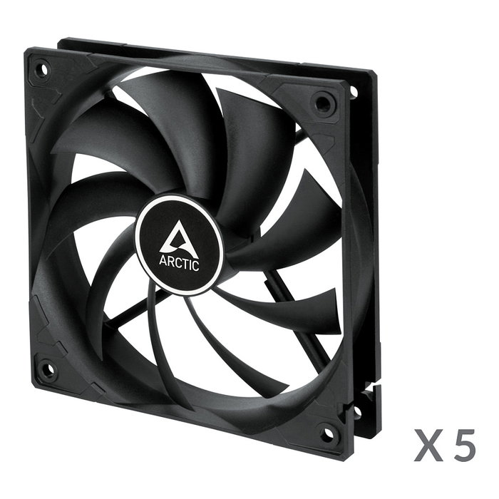 ARCTIC F12 Value Pack black (5pcs) Ventilador 120mm