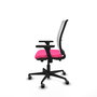 PIQUERAS Y CRESPO Silla de oficina Haches Rosa y Blanco