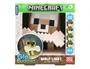 Wondee Minecraft GloBuddies Lámpara de Lobo Silicona, Luz Nocturna LED Figurita 3D 14.3 cm de Alto, Cambio de Color por Toque, 125x115x80 mm