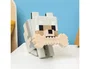 Wondee Minecraft GloBuddies Lámpara de Lobo Silicona, Luz Nocturna LED Figurita 3D 14.3 cm de Alto, Cambio de Color por Toque, 125x115x80 mm