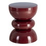 Ixia Mesa Auxiliar Decoración Burdeos de Acero