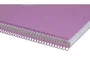 Antartik Cuaderno Espiral Micro A4 Tapa Foam 120 Hojas Cuadro 5mm 5 Bandas 4 Taladros Color Lavanda Papel 90g