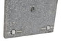 DKD Home Decor Base Parasol Terraza Jardín Gris Granito Inox 45 x 45 x 35 cm