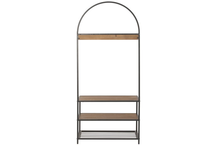 DKD Home Decor Perchero de Hierro y Abeto Natural