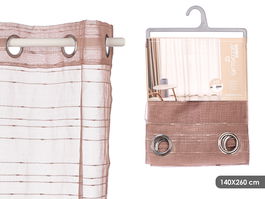 Giftdecor Cortina Marrón Rayas Horizontales 34 x 1.5 x 27 cm (Set de 6)