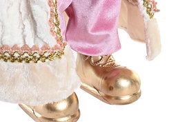 DKD Home Decor Figura Navidad Fantasia Rosa Gris Poliester Pvc Madera 20 x 60 x 32 cm