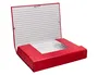 Liderpapel Carpeta proyectos folio lomo 70mm cartón forrado roja 250 x 350 mm