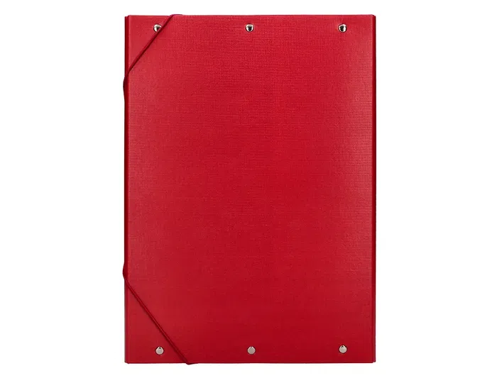 Liderpapel Carpeta proyectos folio lomo 70mm cartón forrado roja 250 x 350 mm