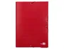 Liderpapel Carpeta proyectos folio lomo 70mm cartón forrado roja 250 x 350 mm