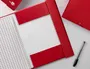 Liderpapel Carpeta proyectos folio lomo 70mm cartón forrado roja 250 x 350 mm