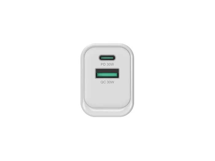 Conceptronic ALTHEA19W33 Cargador GaN de 33W con 2 Puertos USB-C y USB-A Blanco
