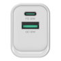 Conceptronic ALTHEA1933 Cargador de Pared 33W GaN USB-C y USB-A Blanco