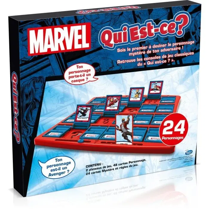 Winning Moves Quién es ? Edición de Movimientos Ganadores de Marvel WIN5036905049191 Juego de Mesa