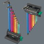 Wera 950/9 Hex-Plus Multicolour 3 Juego de llaves hexagonales