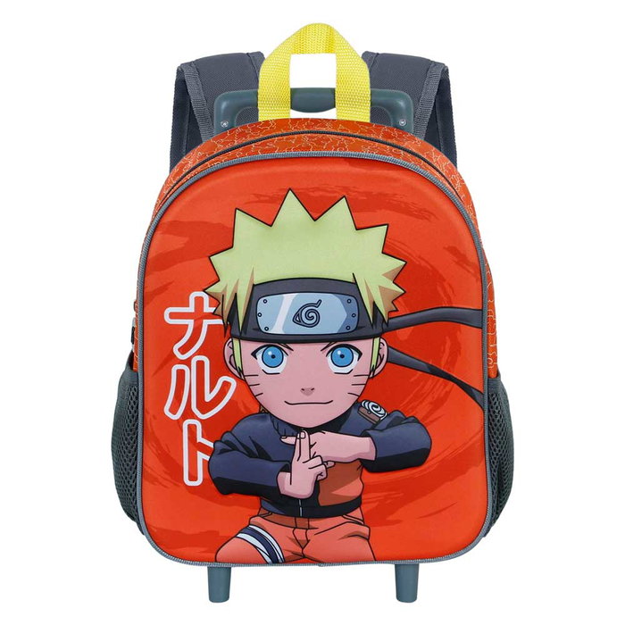 Naruto Mochila 3D con Ruedas Pequeña Chikara Multicolor Infantil 7L 30cm Naruto Mochila 3D con Ruedas Pequeña Chikara Multicolor Infantil 7L 30cm