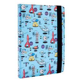 Funda Tablet Silver Ht Estampada Universal 9 -10,4 Space Blue Metal