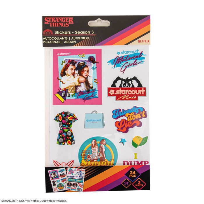Stranger Things Pegatina Pack Season 3