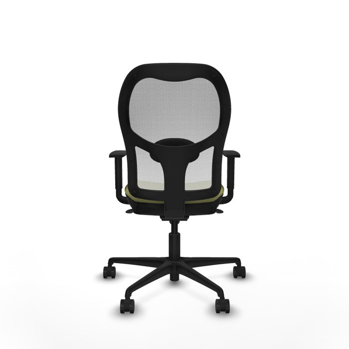PIQUERAS Y CRESPO Silla de oficina Jorquera Verde oliva y Blanco con mecanismo Sincro y brazos 1D PIQUERAS Y CRESPO Silla de oficina Jorquera Verde oliva y Blanco con mecanismo Sincro y brazos 1D