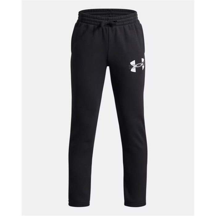 Pantalón Deportivo Infantil Under Armour Rival Flc Cblck Grphc Jgr Negro M