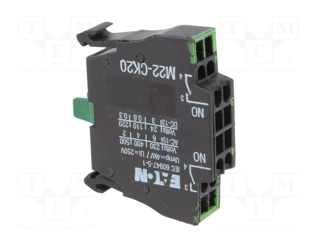 Eaton M22-CK20 Elemento de contacto 2S 107898 fijación frontal Eaton M22-CK20 Elemento de contacto 2S 107898 fijación frontal