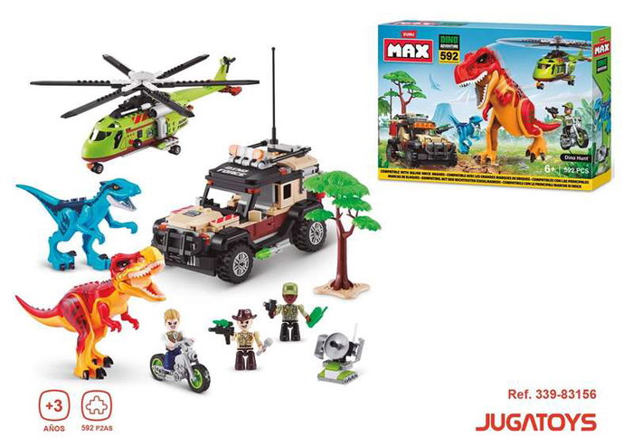 Zuru Max Dino Juego de construcción con figuras, dinosaurios y accesorios