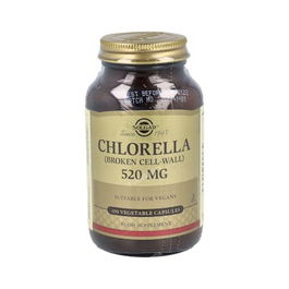 SOLGAR Chlorella (Pared Celular Rota) 100 Vegicaps Apto Veganos - Ayuda a Mantener Peso Saludable