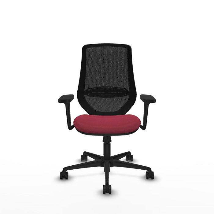 PIQUERAS Y CRESPO Silla de oficina Mardos con mecanismo Sincro, Granate y Negro PIQUERAS Y CRESPO Silla de oficina Mardos con mecanismo Sincro, Granate y Negro