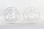 DKD Home Decor Decoración de pared de metal Palmeras Blanco
