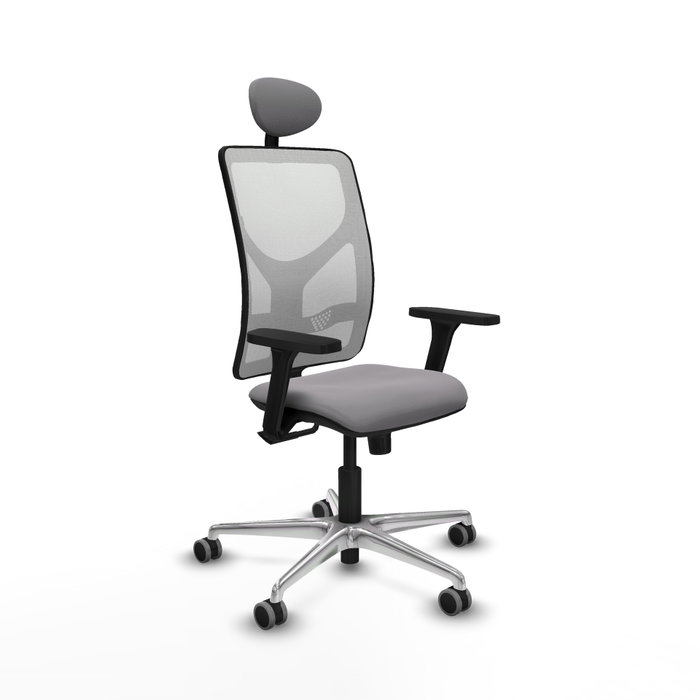 PIQUERAS Y CRESPO Silla de oficina Motilla con Mecanismo Sincro Gris y Blanco PIQUERAS Y CRESPO Silla de oficina Motilla con Mecanismo Sincro Gris y Blanco