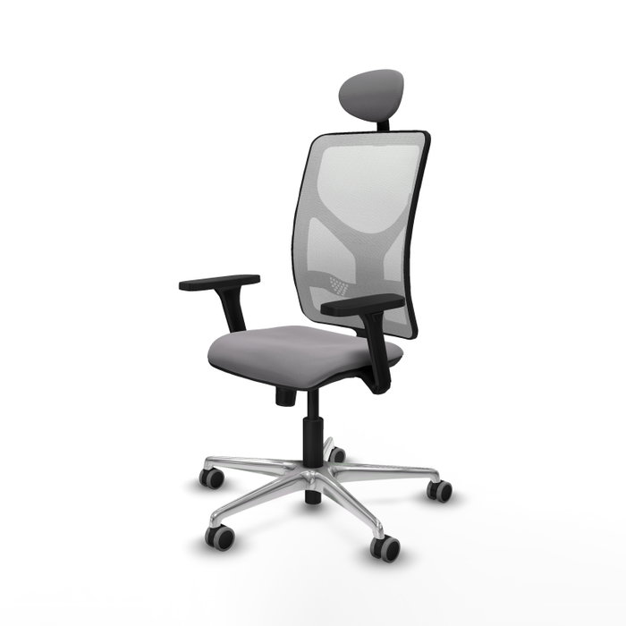 PIQUERAS Y CRESPO Silla de oficina Motilla con Mecanismo Sincro Gris y Blanco PIQUERAS Y CRESPO Silla de oficina Motilla con Mecanismo Sincro Gris y Blanco