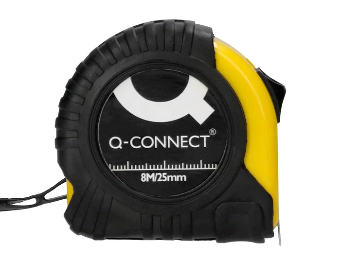 Q-connect Flexómetro con freno y material antichoque de 8 m y 25 mm de ancho Q-connect Flexómetro con freno y material antichoque de 8 m y 25 mm de ancho